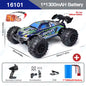 1:16 70KM/H or 50KM/H 4WD RC Car with LED Remote Control Cars High Speed Drift Monster Truck for Kids Vs Wltoys 144001 Toys
